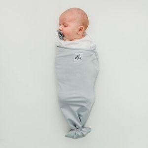 Baby Swaddle in Soft Gray